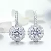 Сребърни обеци Classic Round Drop picture - 4