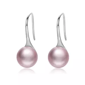 Сребърни обеци Elegant Pearls rose