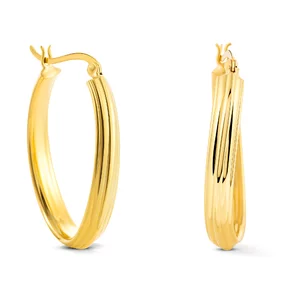 Сребърни обеци Golden Elegance