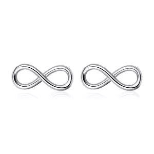Сребърни обеци Infinity Symbol