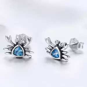 Сребърни обеци Little Blue Crab