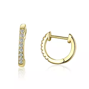 Сребърни обеци Moon Look gold