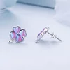 Сребърни обеци Mystic Clover picture - 4
