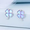 Сребърни обеци Mystic Clover picture - 5