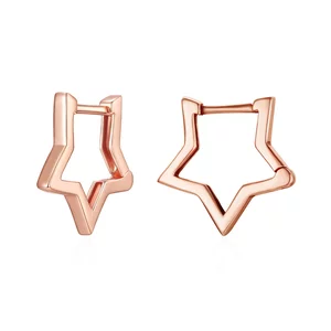 Сребърни обеци Simple Rose Stars