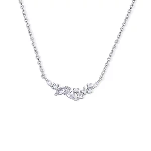 Сребърно колие Subtle Crystal