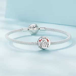 Big Happy Family ezüst talizmán