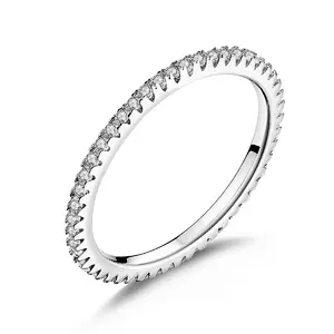 Clear Crystal Band ezüst gyűrű