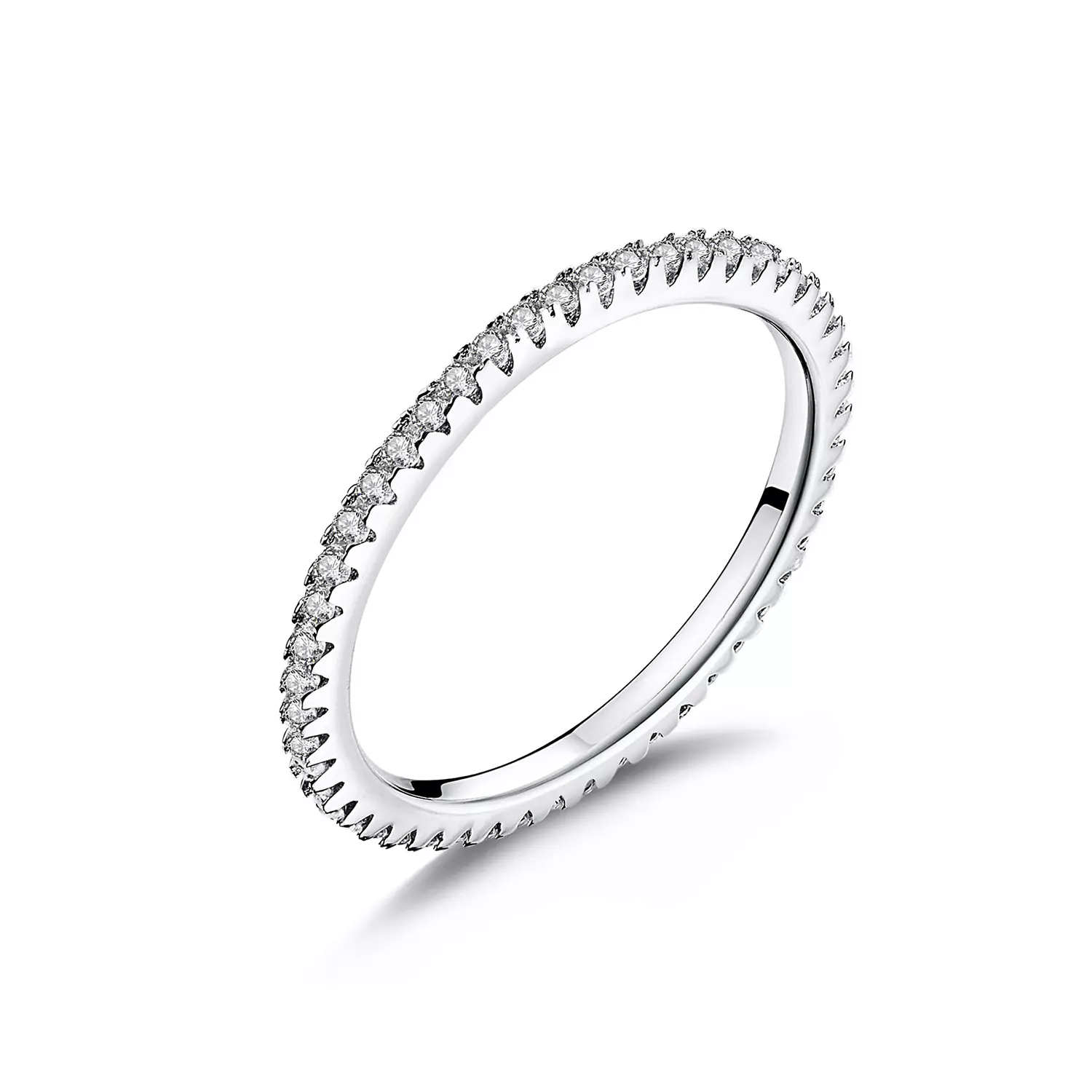 Clear Crystal Band ezüst gyűrű