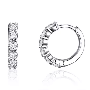 Crystal Hoops ezüst fülbevaló