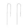 Elegáns Line Drop ezüst fülbevaló picture - 1