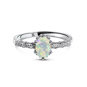 Ezüst Royal Opal ezüst gyűrű