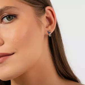 Ezüst sellőfarkú fülbevaló