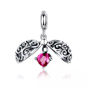 Ezüst titkos szív talizmán