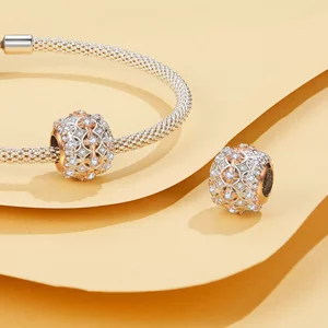 Ezüst talizmán Rose Gold királyi kristálygömb