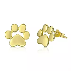 Gold Paws ezüst fülbevaló