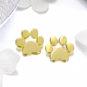 Gold Paws ezüst fülbevaló