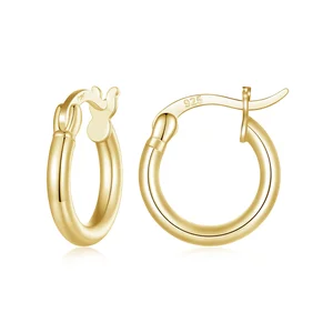 Golden Hoops S ezüst fülbevaló
