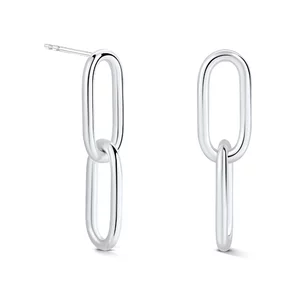 Két gemkapocs ezüst fülbevaló