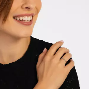 Perfect Gift Crystal Clear ezüst gyűrű