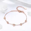 Rose Gold Little Hearts ezüst karkötő picture - 4