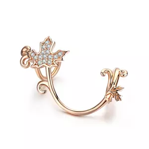 Rose Gold Maple Charm ezüst talizmán