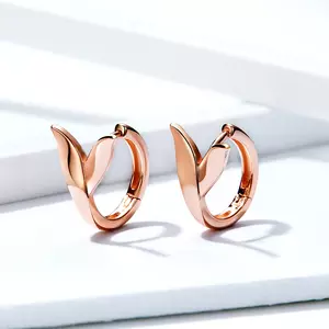 Rose Gold Mermaid ezüst fülbevaló
