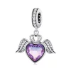 Royal Purple Heart ezüst talizmán picture - 1