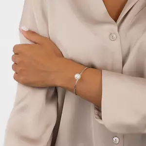 Simple Pearl ezüst karkötő