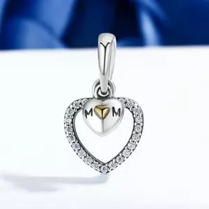 Szív anya ezüst talizmán