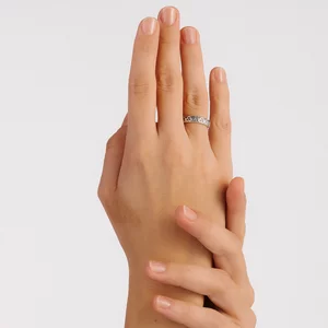 Szívek szimfóniája ezüst gyűrű