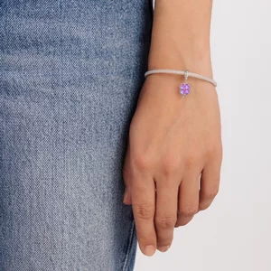 Vékony misztikus lóhere ezüst talizmán