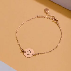 Bratara din argint Banut Rose 10 mm cu text/ simbol