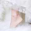 Bratara de glezna din argint Rose Gold Key of my Heart picture - 7