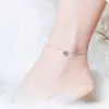 Bratara de glezna din argint Silver Heart picture - 5