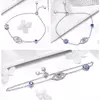 Bratara din argint Blue Eye Crystal Link picture - 3