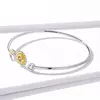 Bratara din argint fixa Shiny Sunflower picture - 3