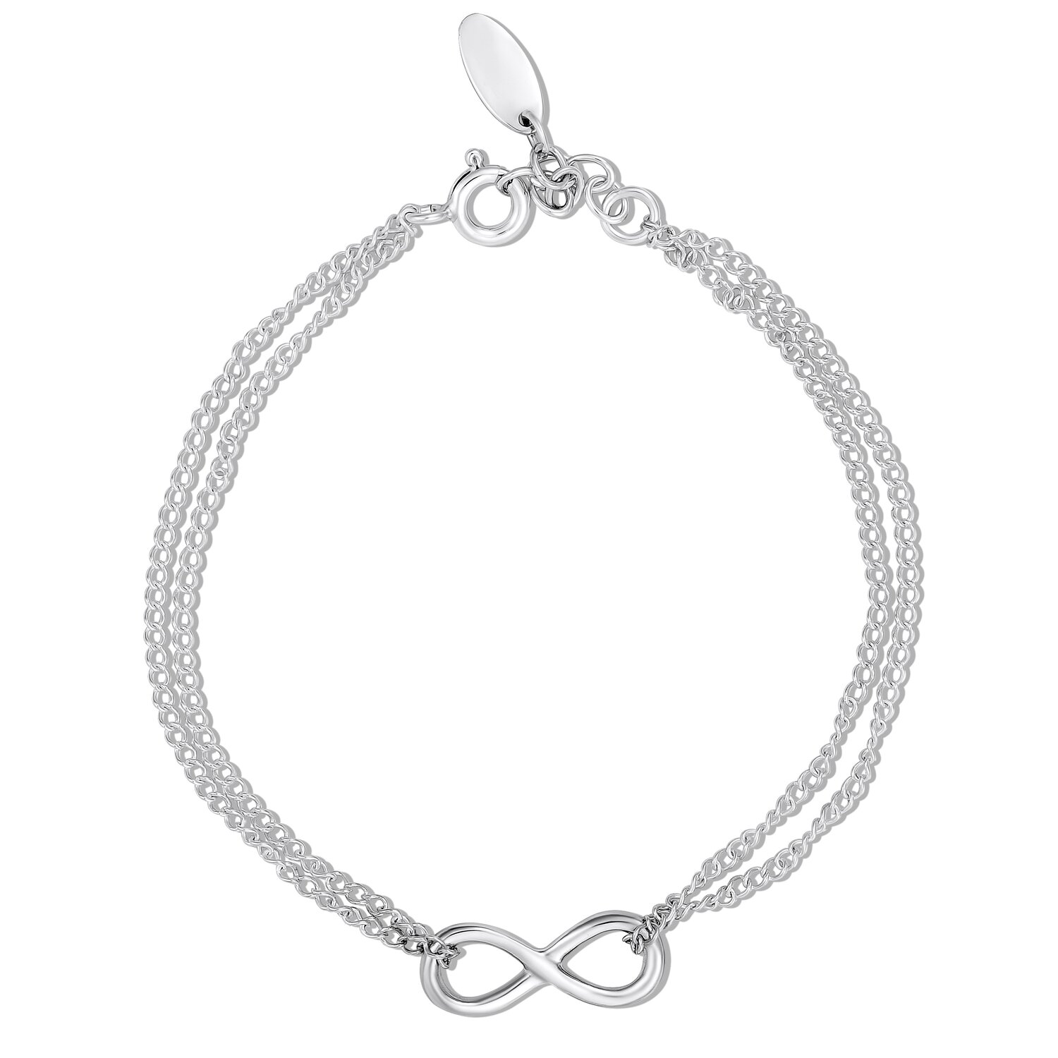 EdenBoutique Bratara din argint Infinity Peace