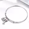 Bratara din argint Lock and Heart Key Bangle picture - 3