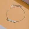 Bratara din argint Placuta Silver 25 mm personalizata cu text/ simbol picture - 3