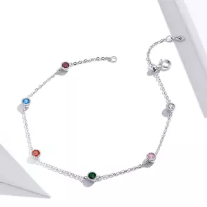 Bratara din argint Rainbow Dots