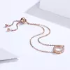Bratara din argint Rose Gold Shiny Circle picture - 5
