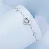 Bratara din argint Shiny Double Heart picture - 5