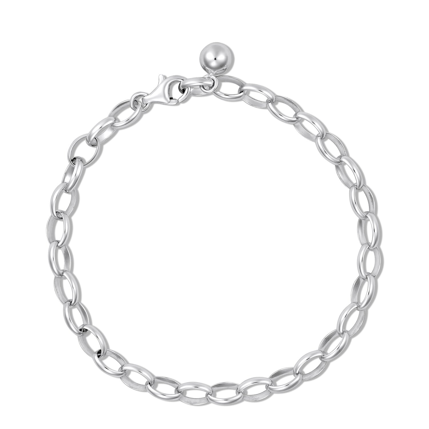 EdenBoutique Bratara din argint Silver Oval Links