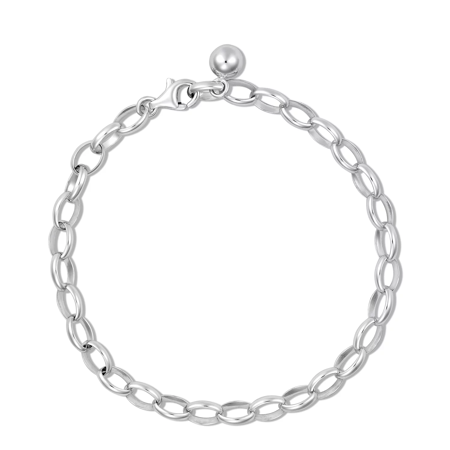 Bratara din argint Silver Oval Links