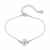 Bratara din argint Trifoi Silver 11 mm personalizata cu initiala text picture - 1