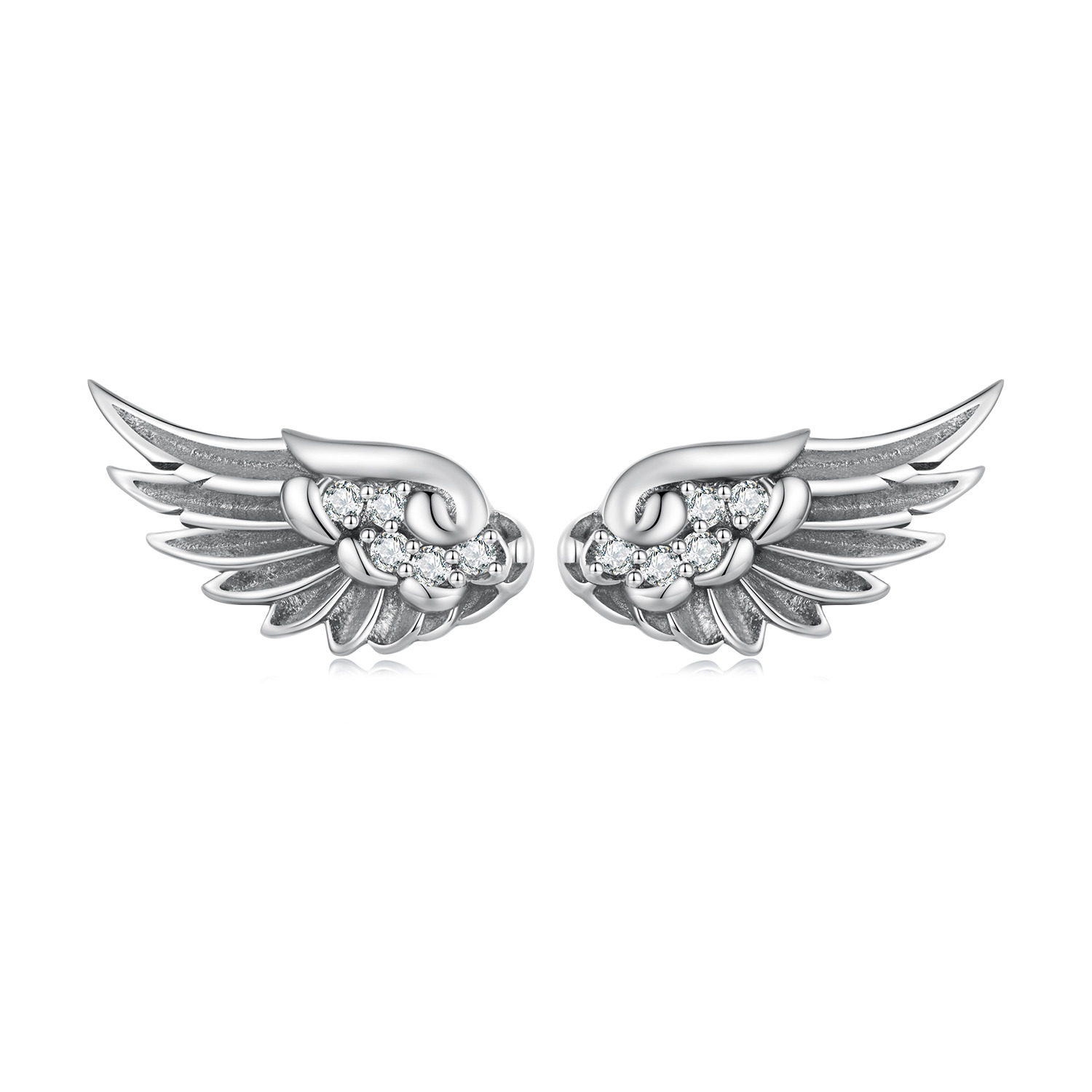 Cercei din argint Angel's Shiny Wings image14