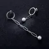 Cercei din argint Asymmetrical Pearl picture - 5