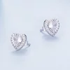 Cercei din argint Gemstone Heart Studs picture - 4