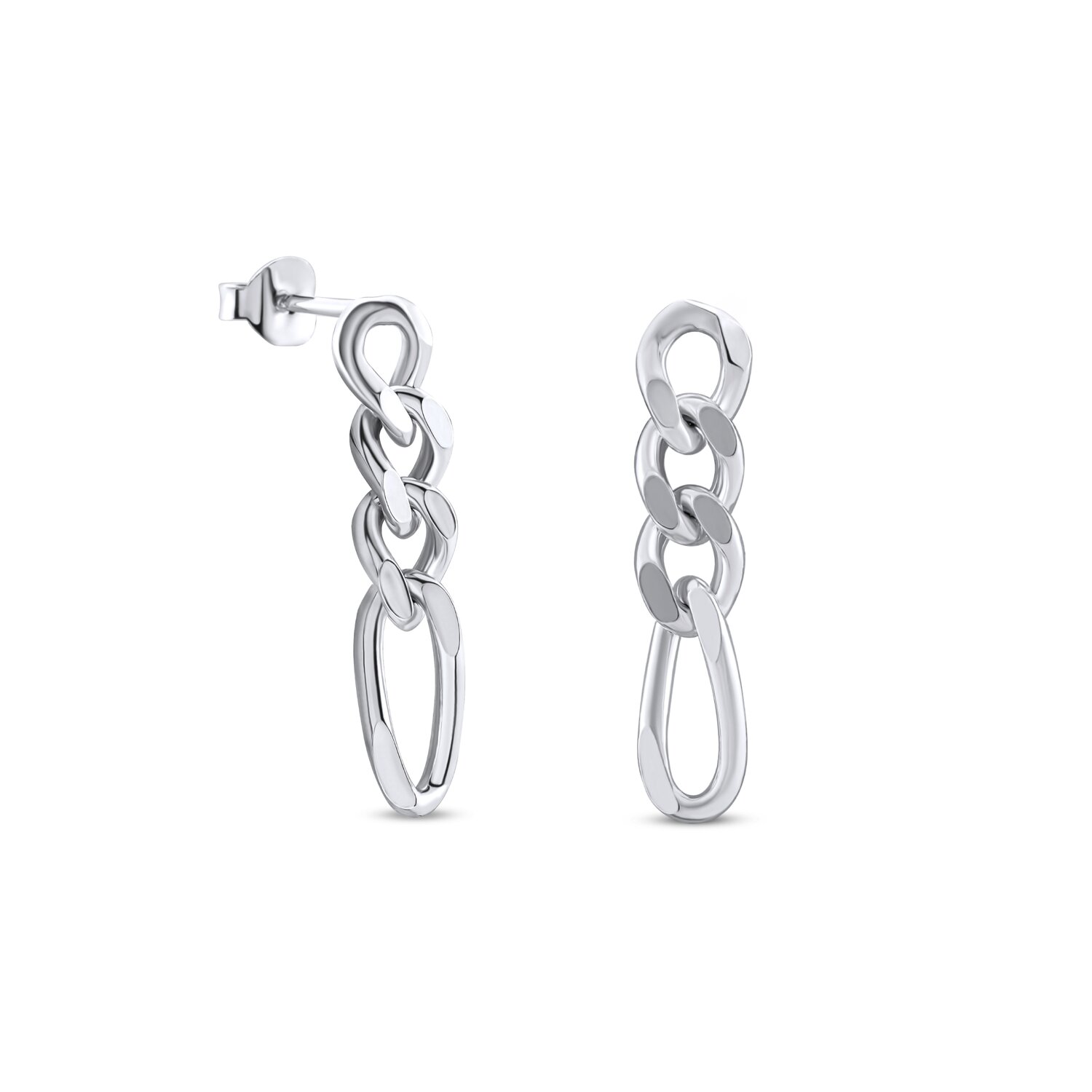 EdenBoutique Cercei din argint Big Simple Chain